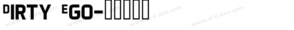 Dirty Ego字体转换